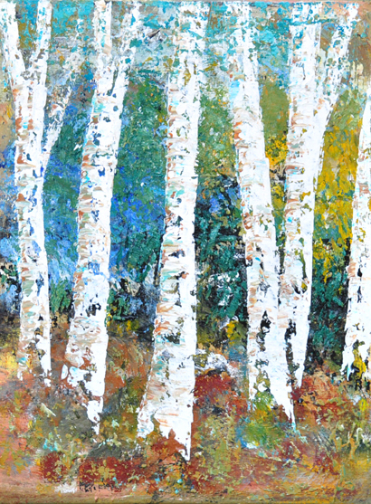 Stand Tall, original acrylic painting by Canadian artist Frank Mezzanotte