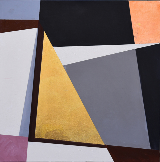 Golden Triangle, original acrylic on canvas painting by Canadian artist Frank Mezzanotte