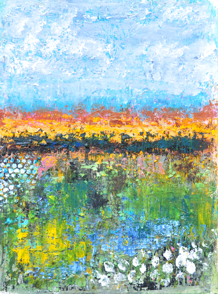 Dipinto di Blu, original acrylic on canvas painting by Canadian artist Frank Mezzanotte