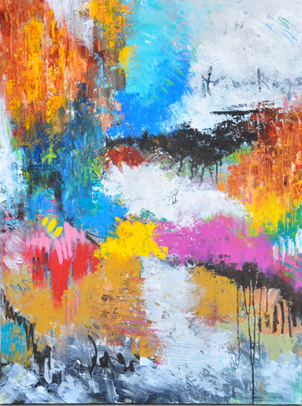 Meraviglioso, original acrylic on canvas painting by Canadian artist Frank Mezzanotte