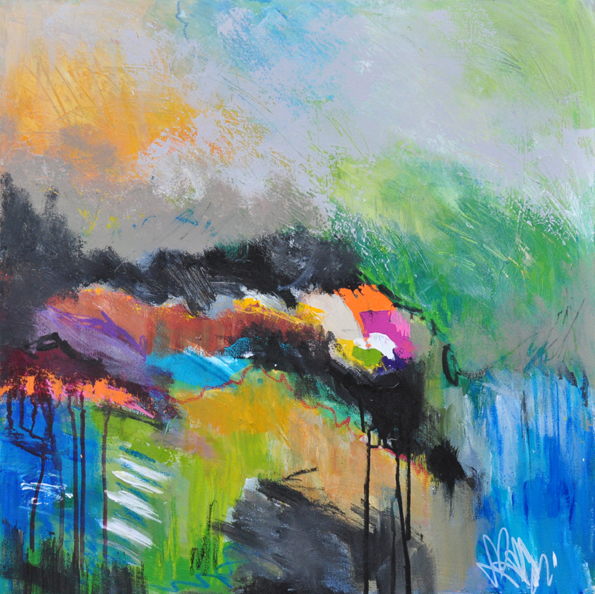 Come Prima, original acrylic on canvas painting by Canadian artist Frank Mezzanotte