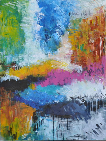 Graziella, original acrylic on canvas painting by Canadian artist Frank Mezzanotte
