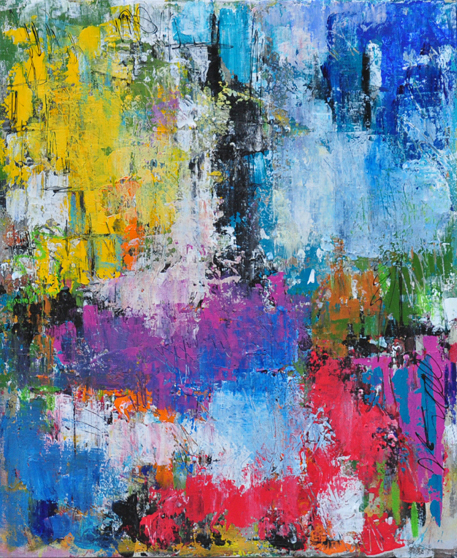 Bella Sorpresa, original acrylic on canvas painting by Canadian artist Frank Mezzanotte