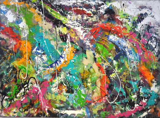 Magari, original acrylic on canvas painting by Canadian artist Frank Mezzanotte